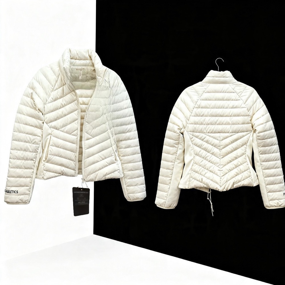 Fabletics Women’s Lightweight Quilted Adventure Jacket - White